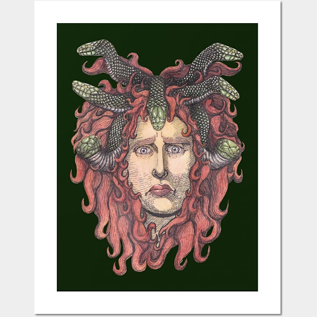 Medusa's Plight Wall Art by vintagewasteland